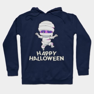 Mummy Scary and Spooky Happy Halloween Funny Graphic Hoodie